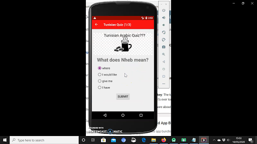 Tunisian Arabic Quiz Pro Screen 3