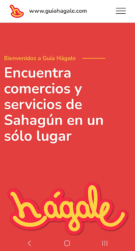 Android application Guía Hágale Sahagún screenshort