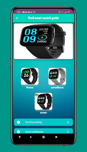Android application Fitvii Smart Watch Guide screenshort