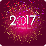 Happy New Year Texto  2017 icon