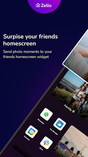 Android application zello - photo widget share screenshort