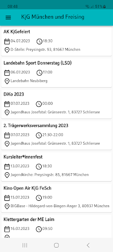 KjG App Screen 2