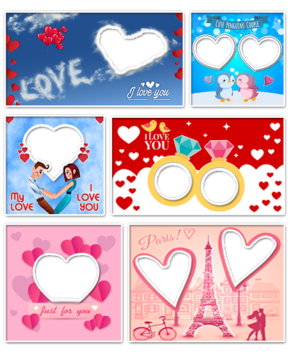 Android application Love Heart Frame screenshort