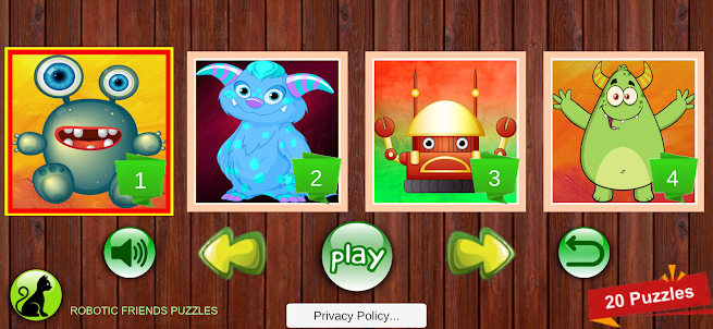 Robotic Friends Puzzles