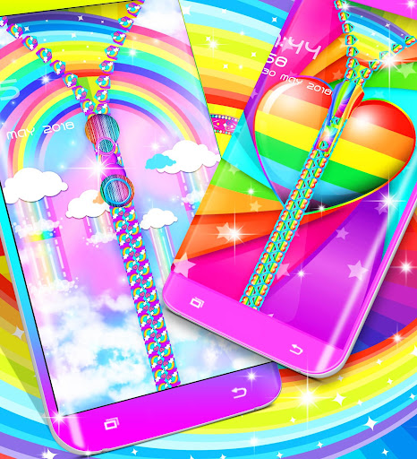 Android application Rainbow lock screen screenshort
