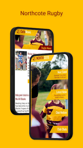 Android application Northcote Rugby screenshort