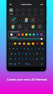 LED NEON Keyboard - Colorful, lighting, RGB, emoji  APK screenshots 4