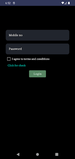 Android application Customer Management screenshort