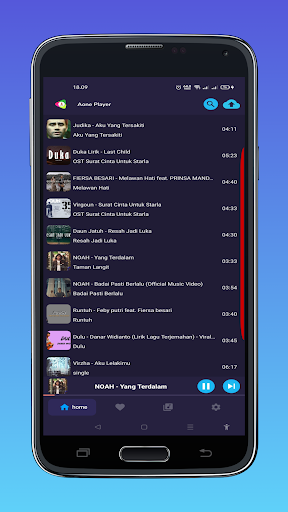 Android application Aone Player screenshort