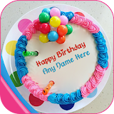 Cake with name wishes icon