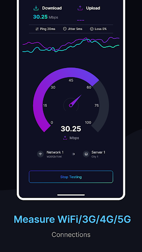 Speed Test For Wifi/3G/4G/5G Screen 2