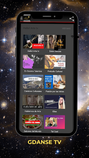 Android application GDanse tv screenshort