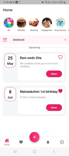 Save the date + RSVP Screen 2