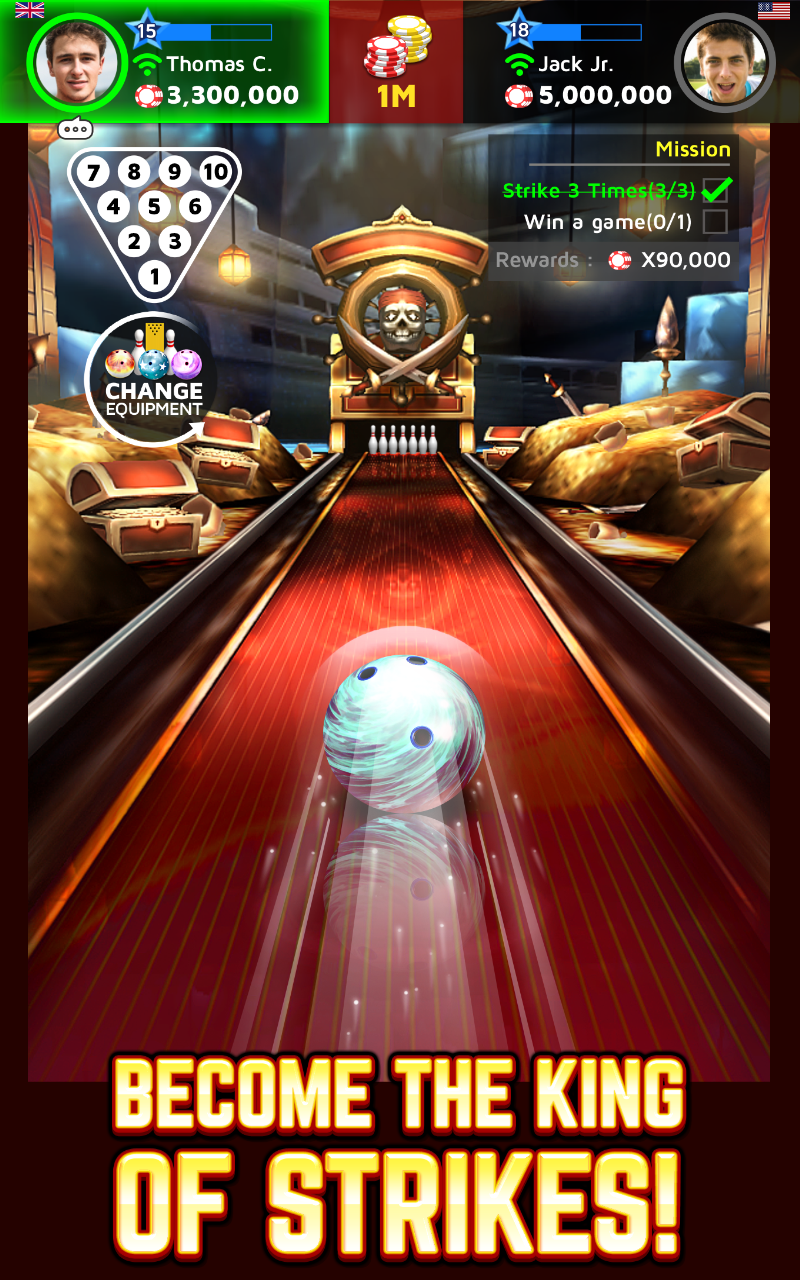 Android application Bowling King screenshort