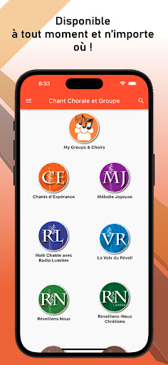 Android application Chant Chorale & Groupe screenshort