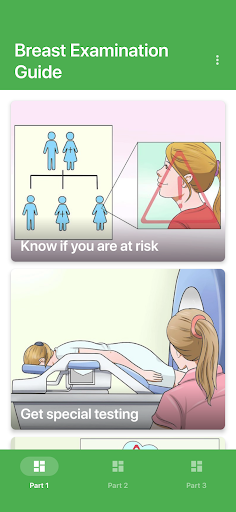 Android application Breast Examination Guide screenshort