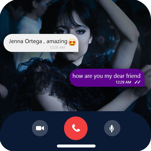 Jenna Ortega fake call video
