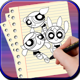 How to Draw Power Puff Girl icon