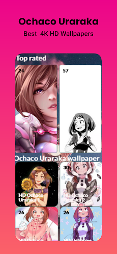 Ochaco Uraraka Anime hero live wallpaper academiaのおすすめ画像1