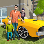 Cover Image of Download Virtual Single Dad Taxi Driver  APK