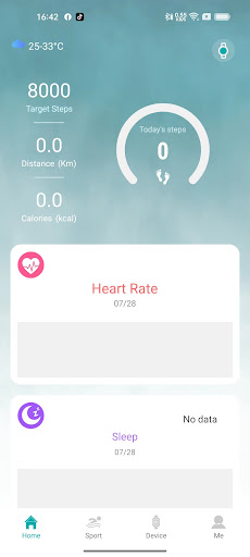 Android application HiFuture Fit screenshort