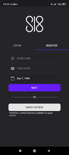 Sl8 - Social Platform Screen 2