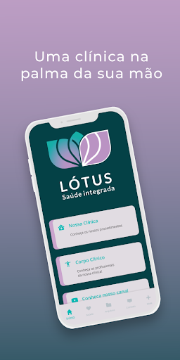 Android application Lotus Saude Integrada screenshort