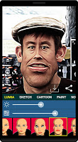 screenshot of caricature maker - face app
