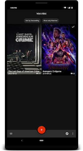 Android application WatchDone screenshort
