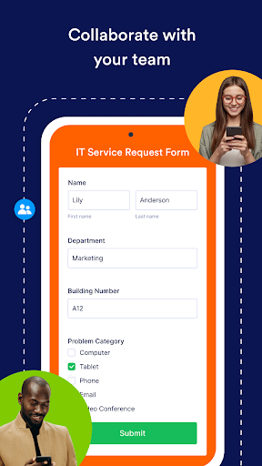 Screenshot of Jotform Enterprise Mobile