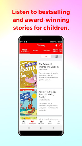 Scholastic StoryPlus Screen 2
