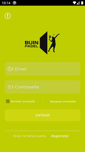 Android application Buin Padel screenshort