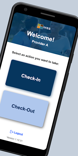 IHSS EVV Mobile App Screen 2