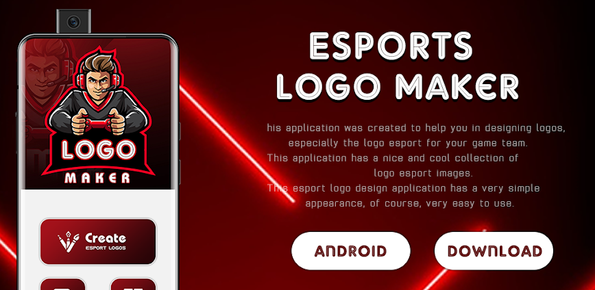 Background Esports Gaming Logo Maker 