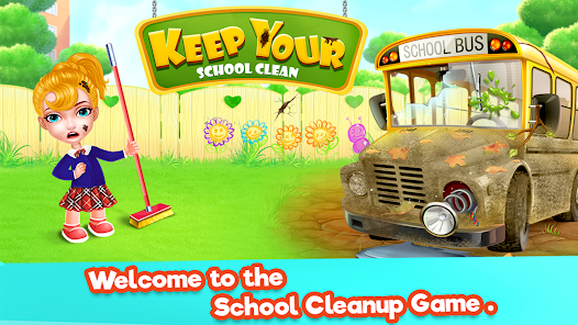 Screenshot 4 Keep Your School Clean Game android