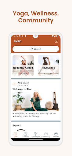 Rise Yoga Screen 3