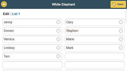 White Elephant Spinner Screen 3