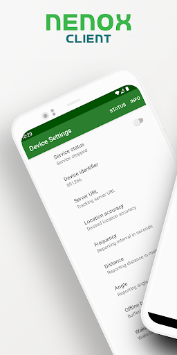 Android application Nenox Track Client screenshort