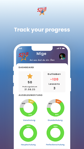 Android application Fahrschule Star screenshort