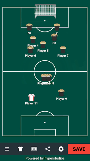 Football : Make Your Own Teams Screen 2