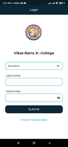 Android application Vikas Ratra Jr. College screenshort