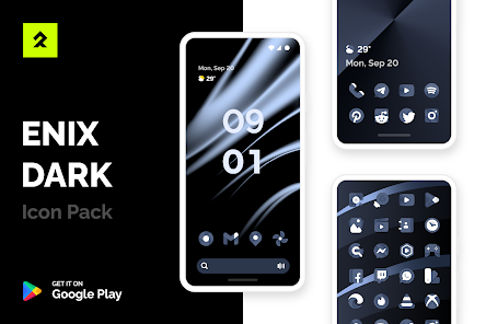 ENIX DARK Icon Pack 0.1 APK + Mod (Patched) for Android