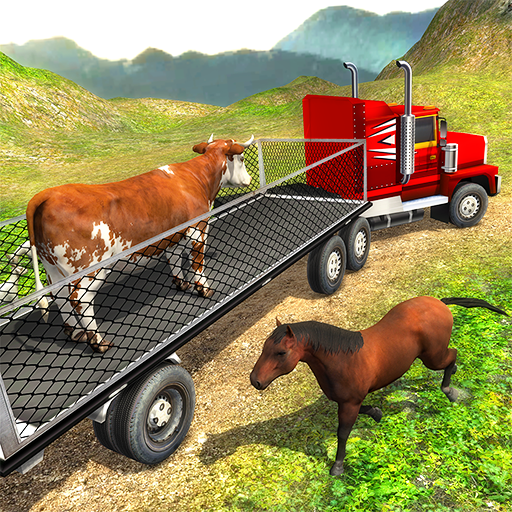 Offroad Farm Animal Truck Driving Game 2019