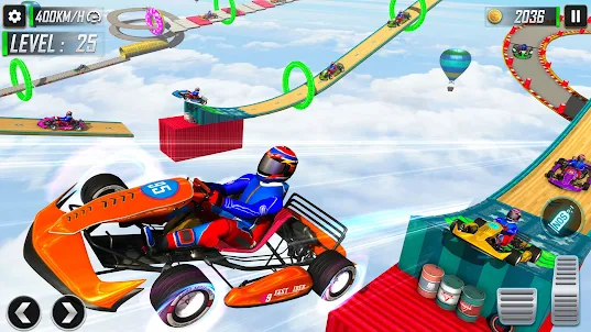 Go Kart Ramp Car Stunt Games