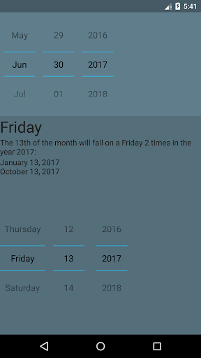Android application Juma Ngapi -Weekday Calculator screenshort