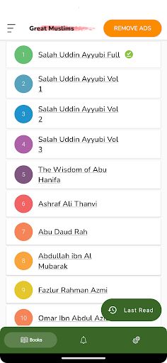 Android application Great Muslims screenshort