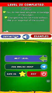 English Words Game (Advanced)
