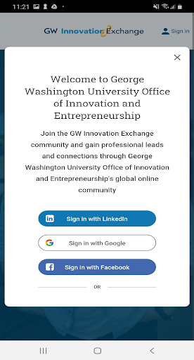 GW Innovation Exchange Screen 3