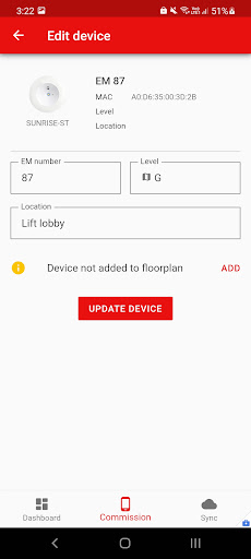 EMIoT - Commissioning Tool Screen 2