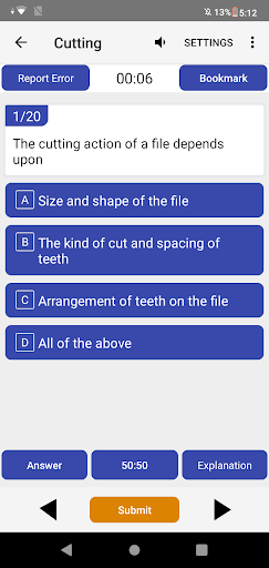 Android application ITI Fitter Question Bank screenshort